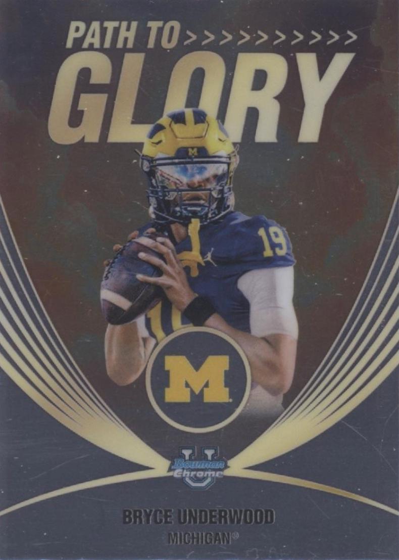 2025 Bowman Chrome University Path to Glory Bryce Underwood #PG-18 card