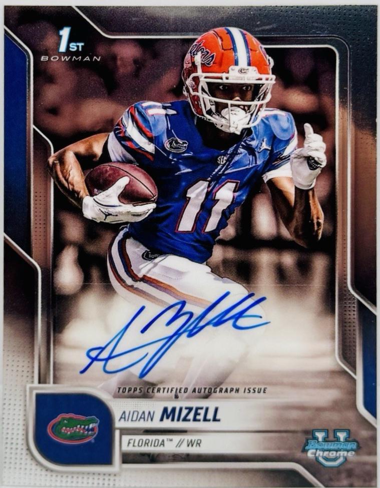 2025 Bowman Chrome University Prospect Autograph Aidan Mizell #BCA-AM card