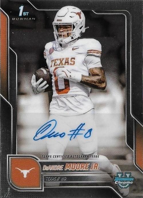 2025 Bowman Chrome University Prospect Autograph DeAndre Moore Jr. #BCA-DEM card