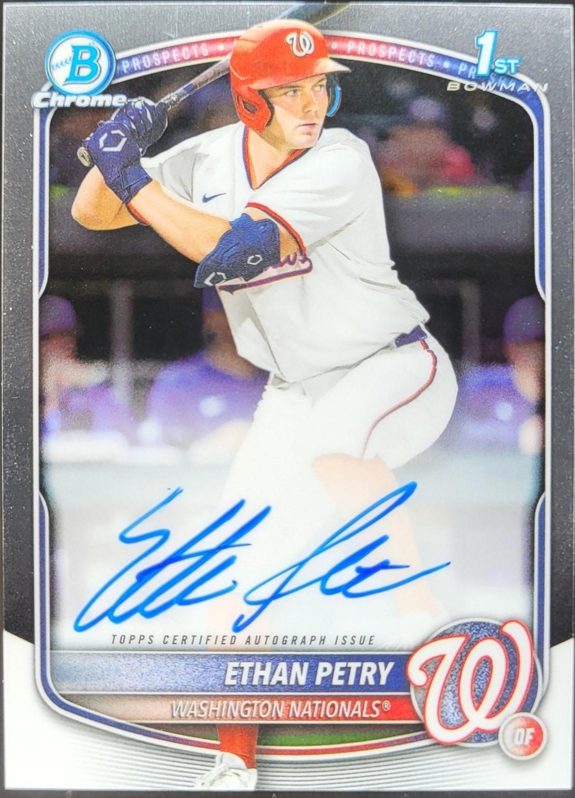 2025 Bowman Draft Chrome Prospect Autograph Ethan Petry #CPA-EP card