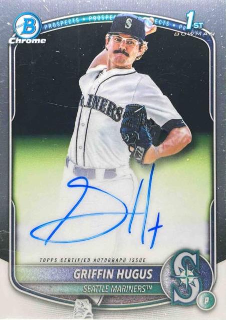 2025 Bowman Draft Chrome Prospect Autograph Griffin Hugus #CPA-GH card