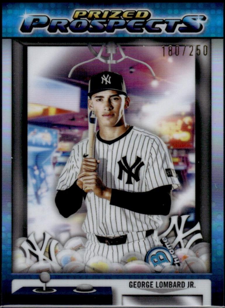 2025 Bowman Draft Prized Prospects George Lombard Jr. [Refractor] #PP-3 card