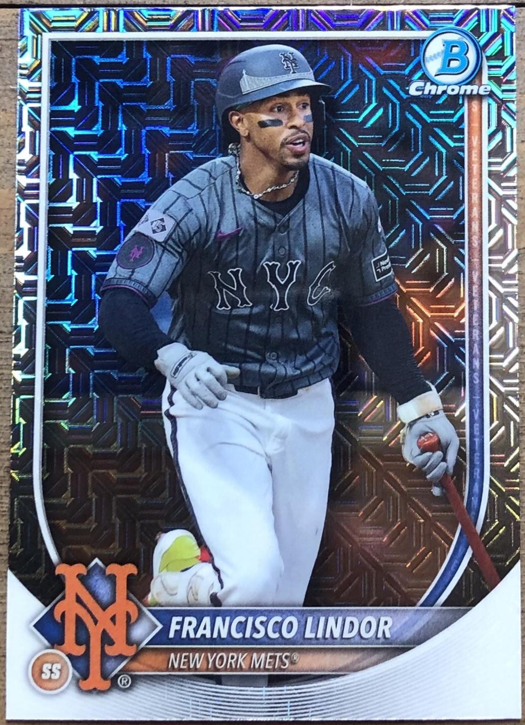 2025 Bowman Francisco Lindor [Mojo] #86 card