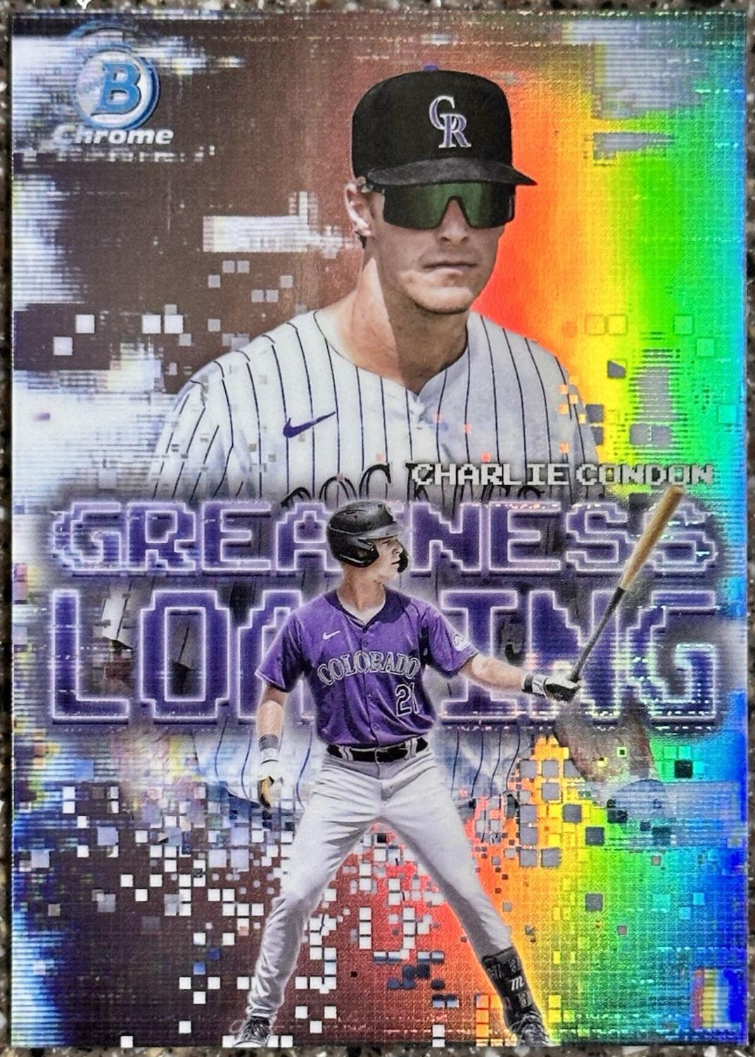 2025 Bowman Greatness Loading Charlie Condon #GL-7 card