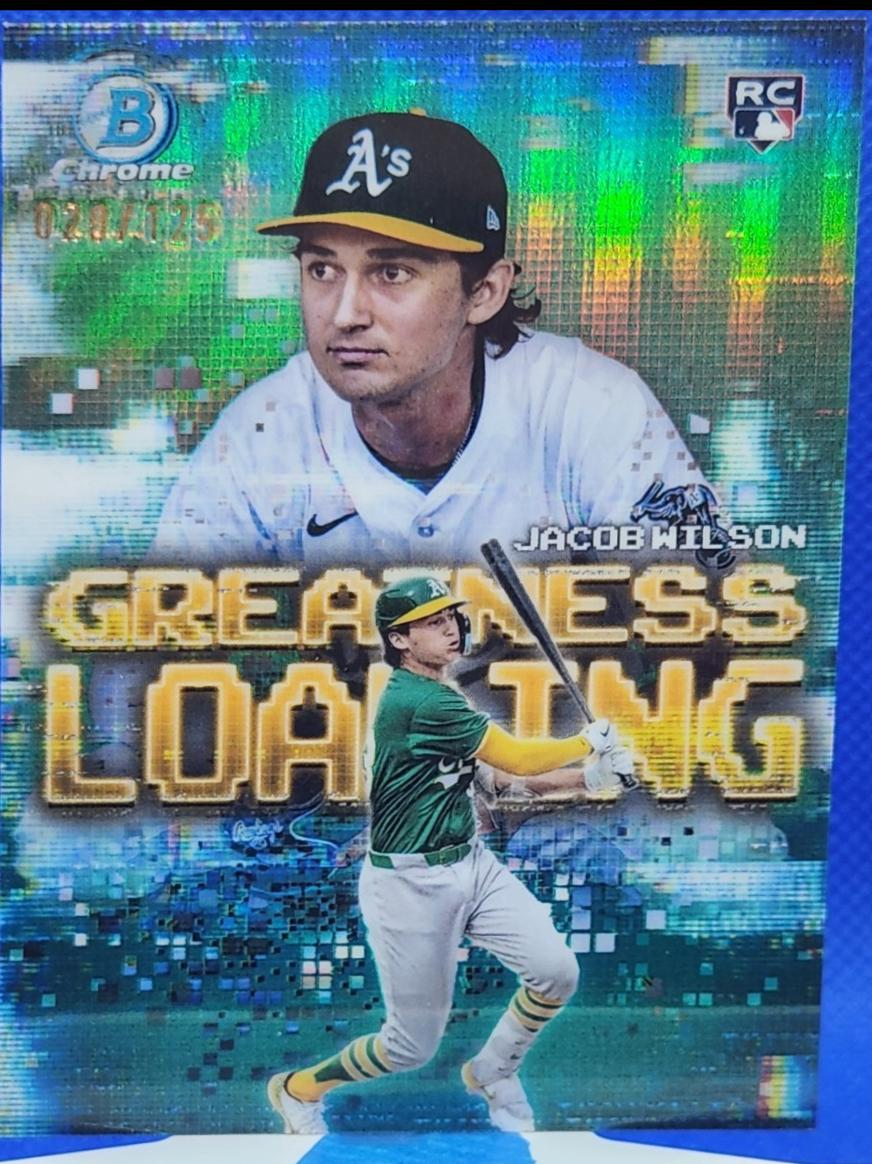 2025 Bowman Greatness Loading Jacob Wilson [Aqua] #GL-16 card