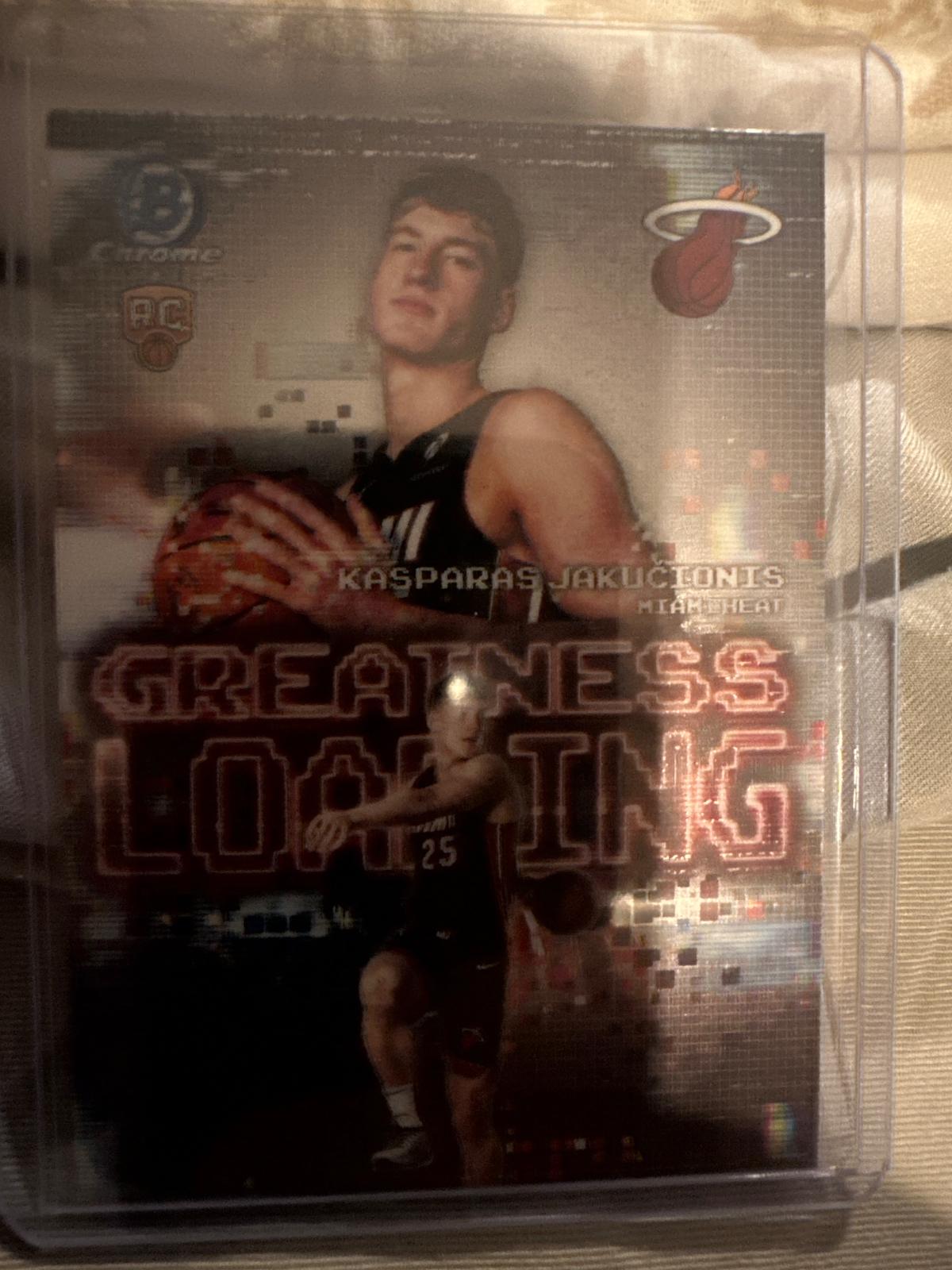 2025 Bowman Greatness Loading Kasparas Jakucionis #GL-20 card