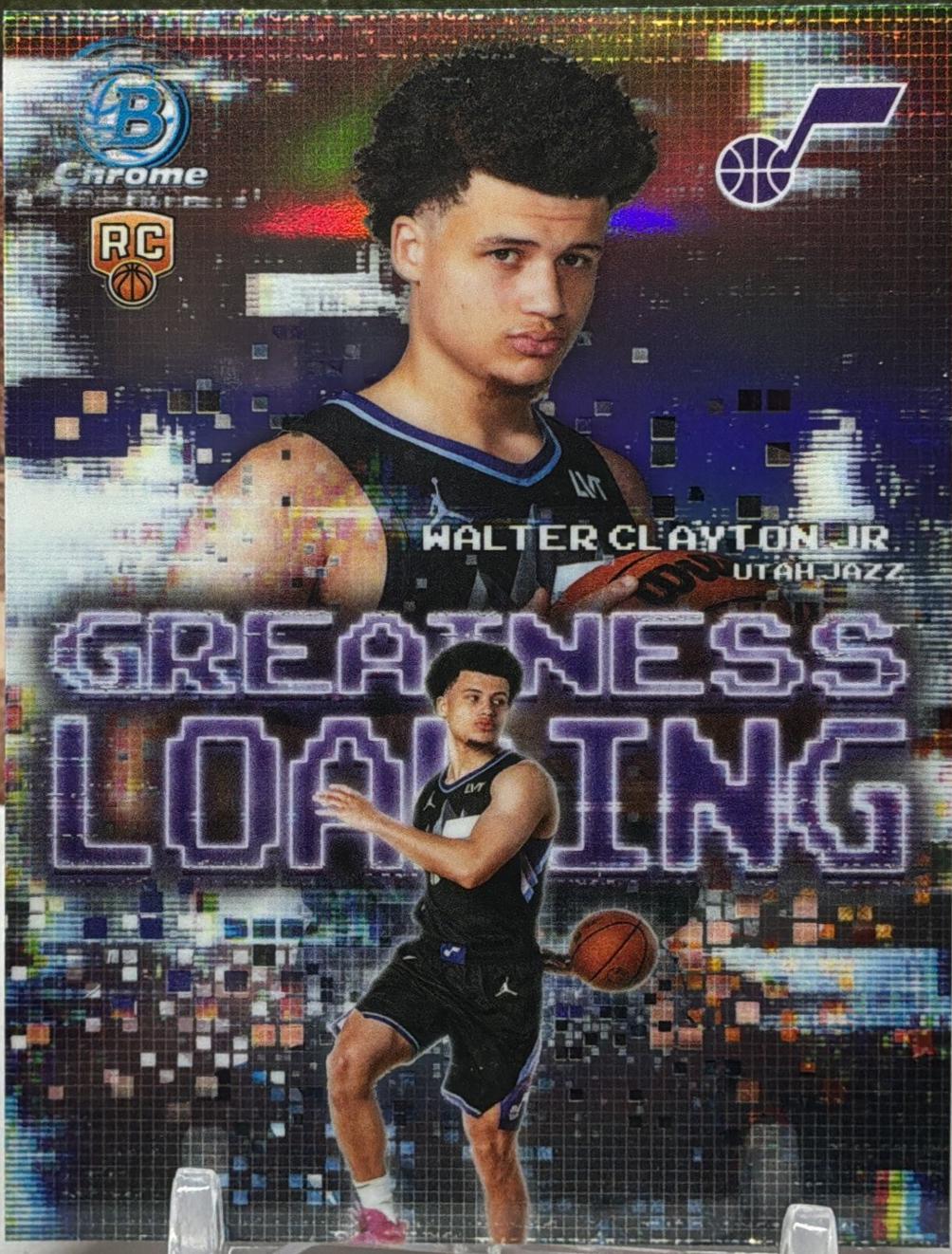 2025 Bowman Greatness Loading Walter Clayton Jr. [Refractor] #GL-18 card