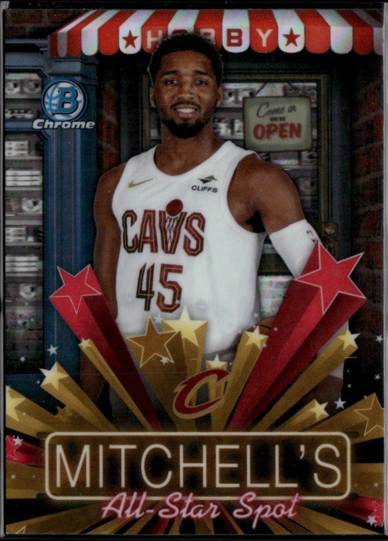 2025 Bowman Hobby Stars Donovan Mitchell [Refractor] #HS-5 card