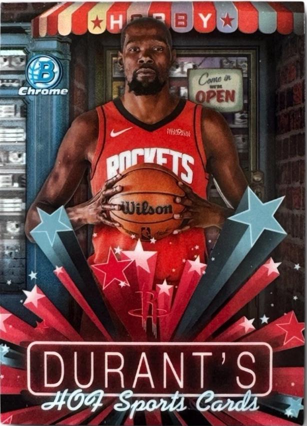 2025 Bowman Hobby Stars Kevin Durant [Refractor] #HS-12 card