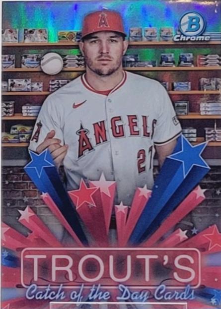 2025 Bowman Hobby Stars Mike Trout #HS-6 card