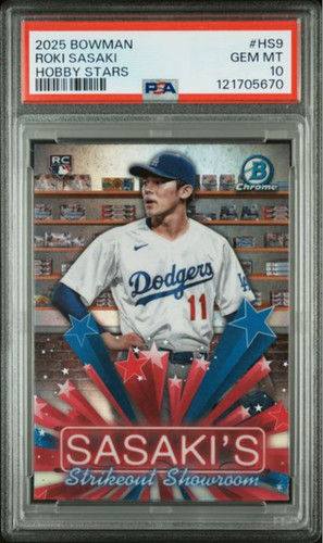 2025 Bowman Hobby Stars Roki Sasaki #HS-9 card