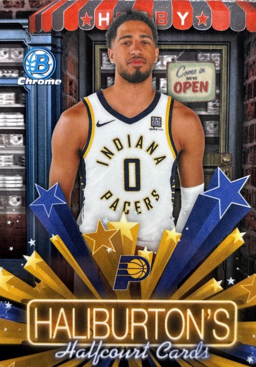 2025 Bowman Hobby Stars Tyrese Haliburton #HS-6 card