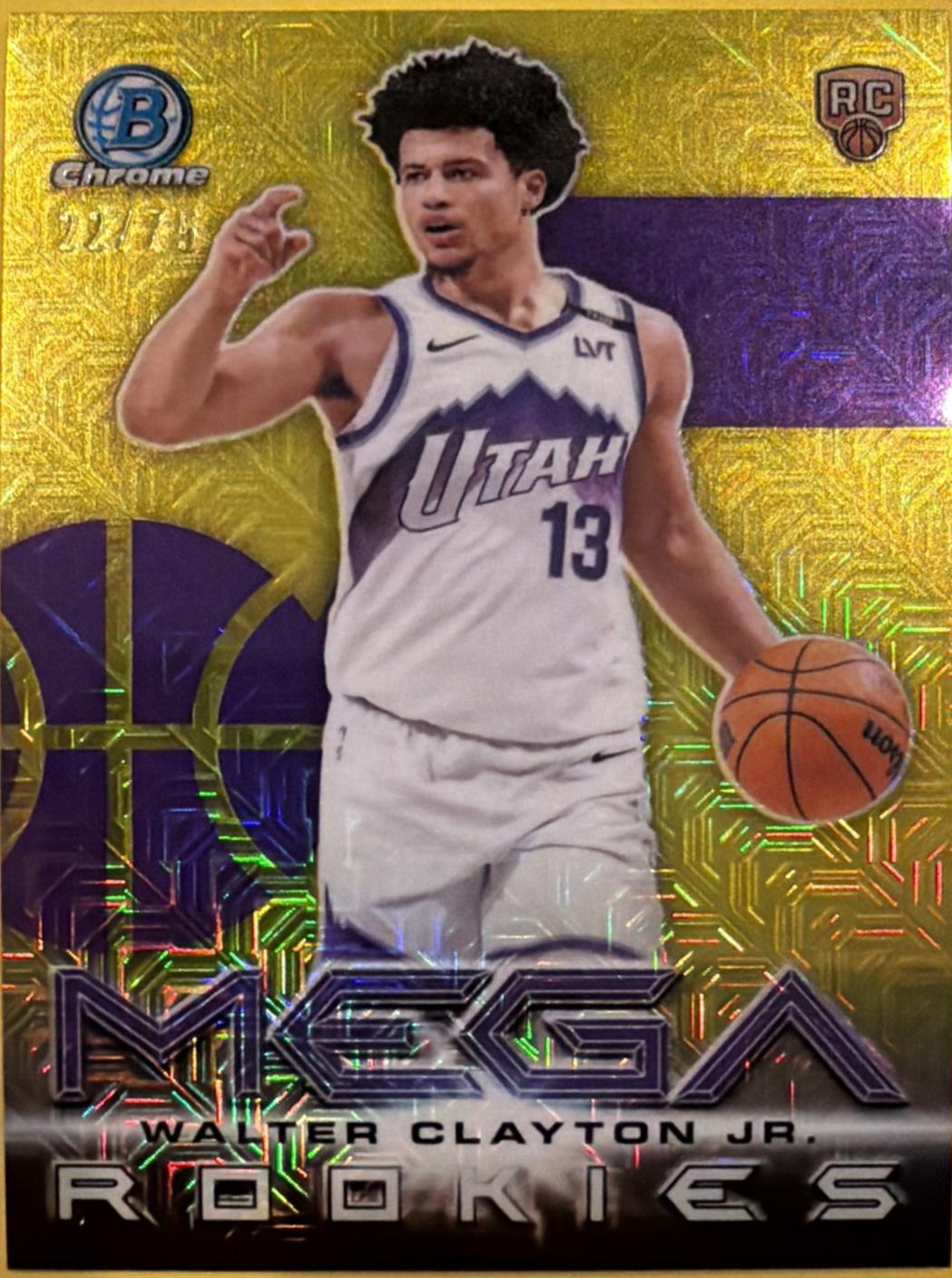 2025 Bowman Mega Rookie Walter Clayton Jr. #MR-18 card