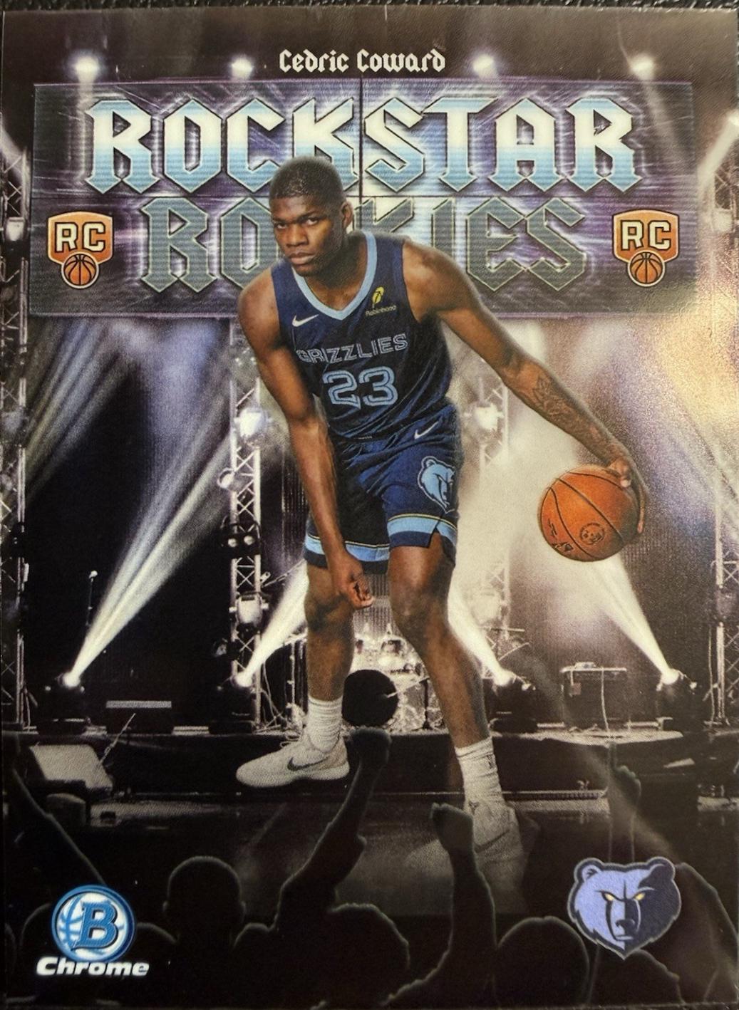 2025 Bowman Rockstar Rookie Cedric Coward #RR-11 card