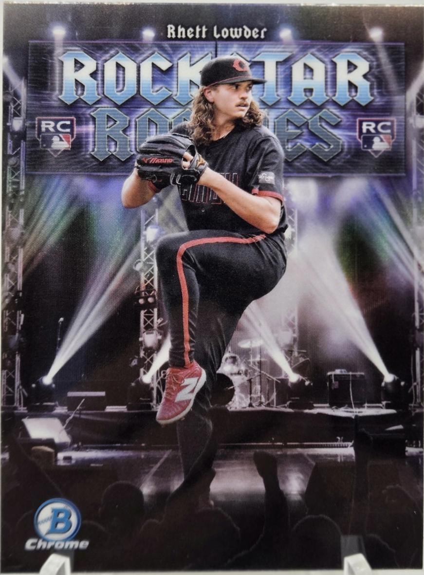 2025 Bowman Rockstar Rookies Rhett Lowder #RR-4 card