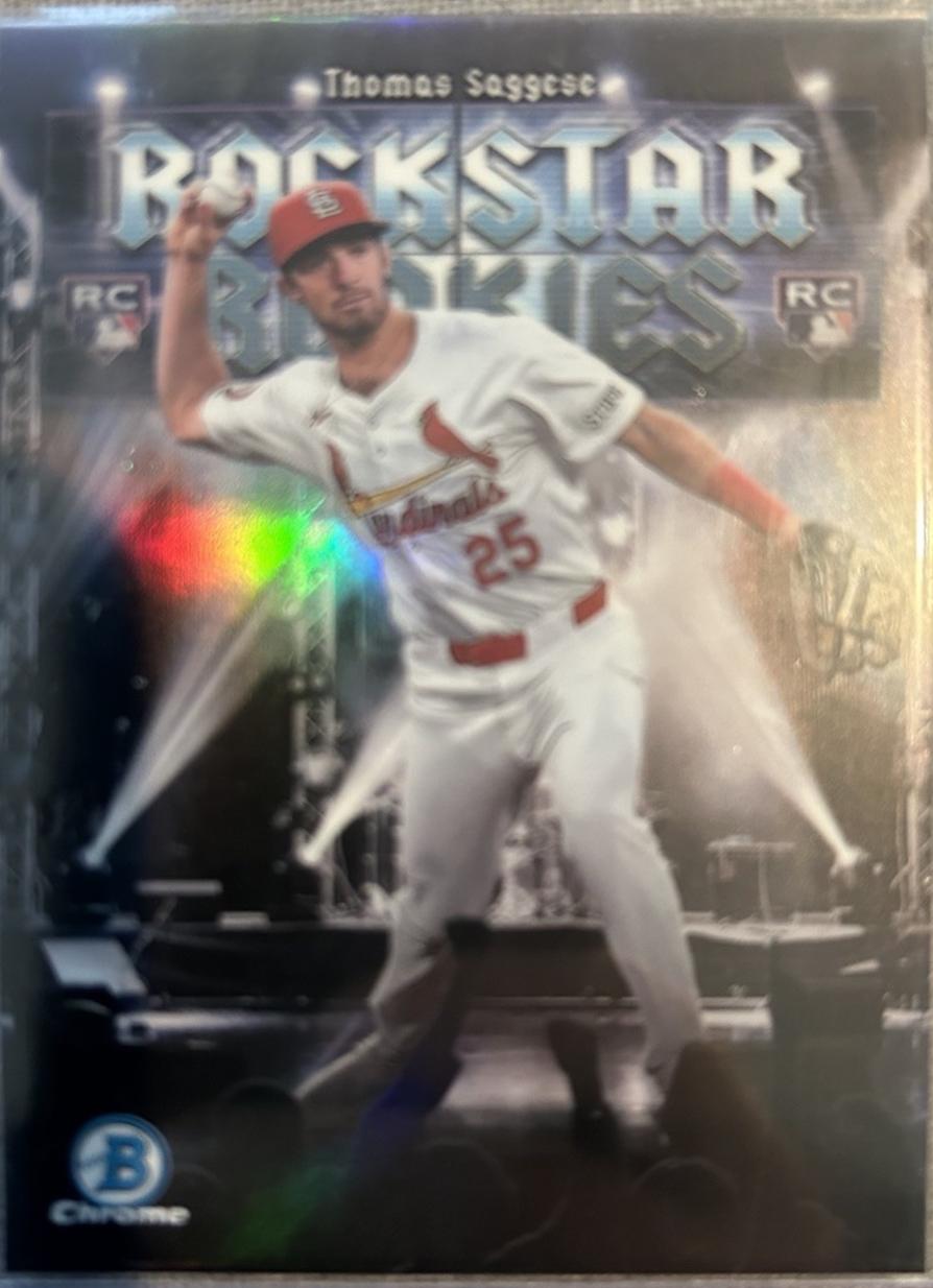 2025 Bowman Rockstar Rookies Thomas Saggese #RR-17 card
