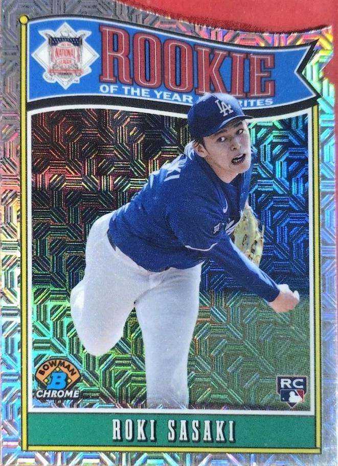 2025 Bowman Rookie of the Year Favorites Roki Sasaki [Mojo] #ROY-10 card