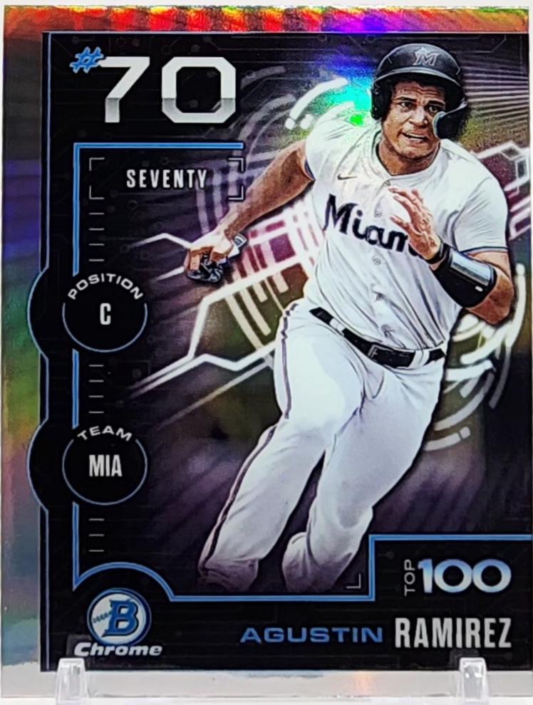 2025 Bowman Scouts Top 100 Agustin Ramirez #BTP-70 card