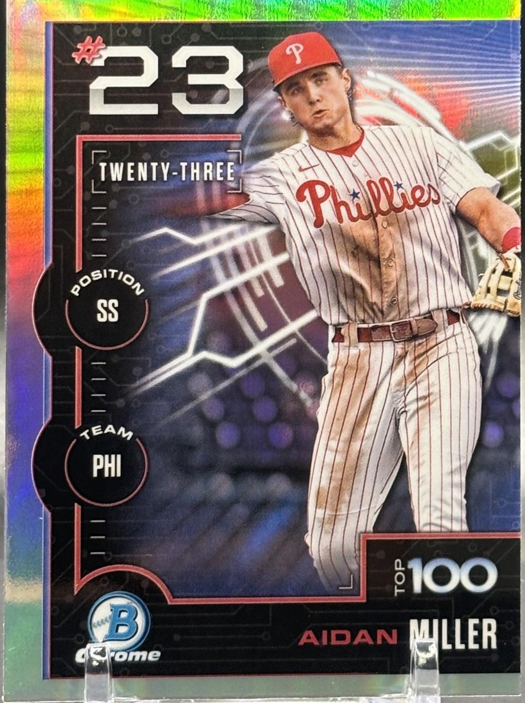 2025 Bowman Scouts Top 100 Aidan Miller #BTP-23 card