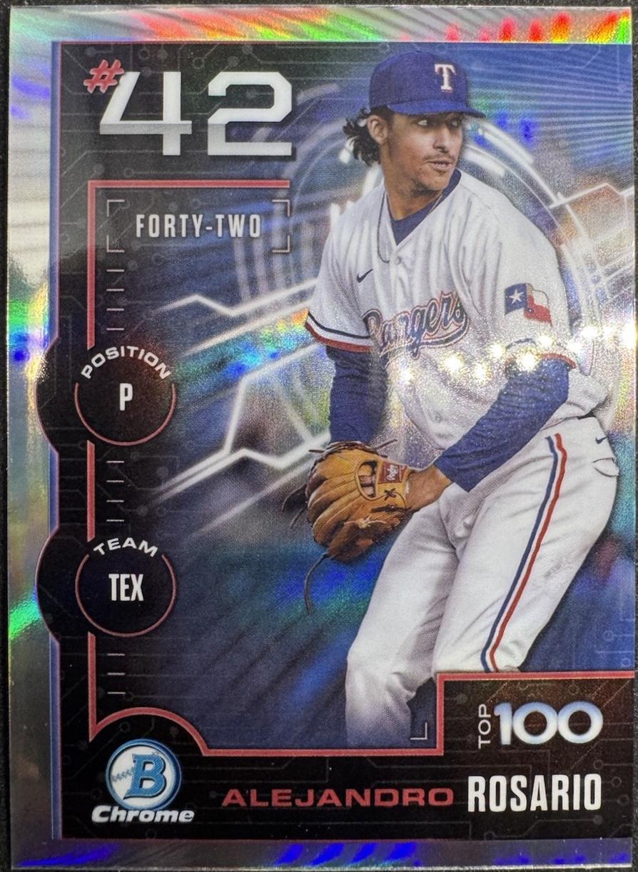 2025 Bowman Scouts Top 100 Alejandro Rosario #BTP-42 card