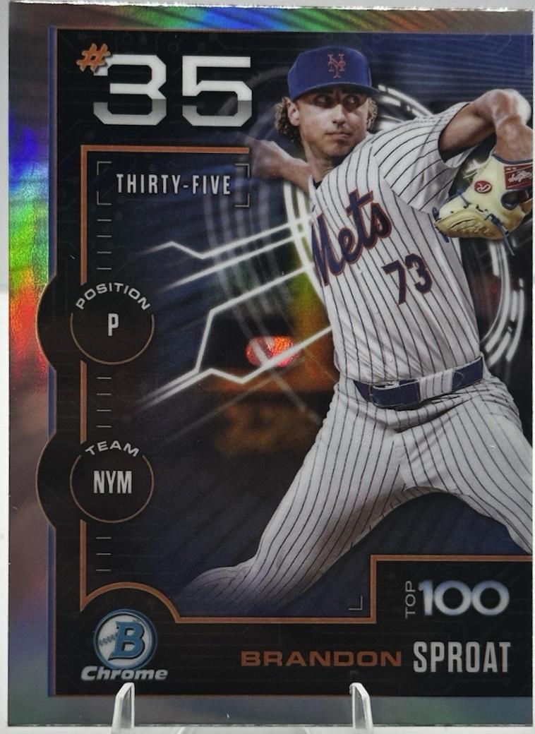 2025 Bowman Scouts Top 100 Brandon Sproat #BTP-35 card