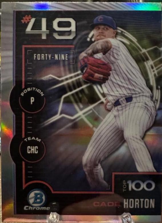 2025 Bowman Scouts Top 100 Cade Horton #BTP-49 card