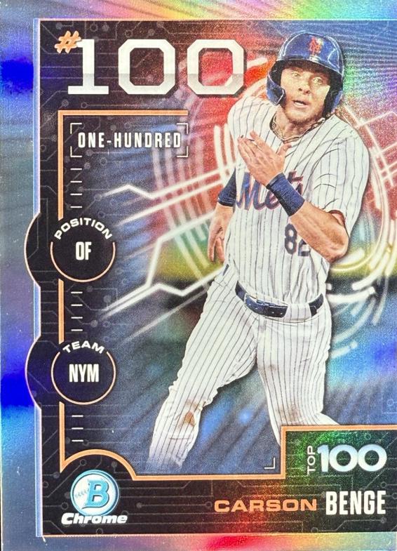 2025 Bowman Scouts Top 100 Carson Benge #BTP-100 card