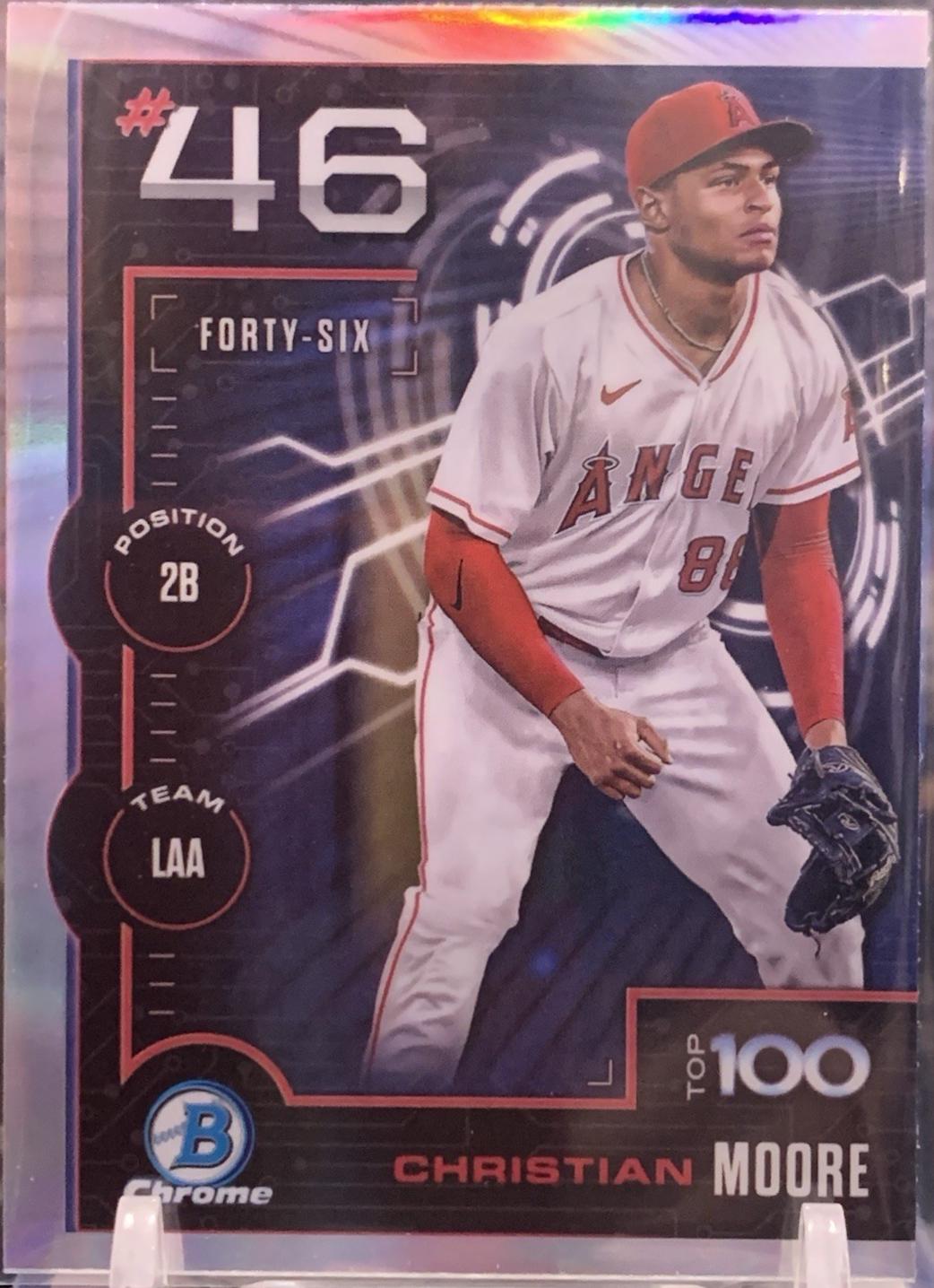 2025 Bowman Scouts Top 100 Christian Moore #BTP-46 card
