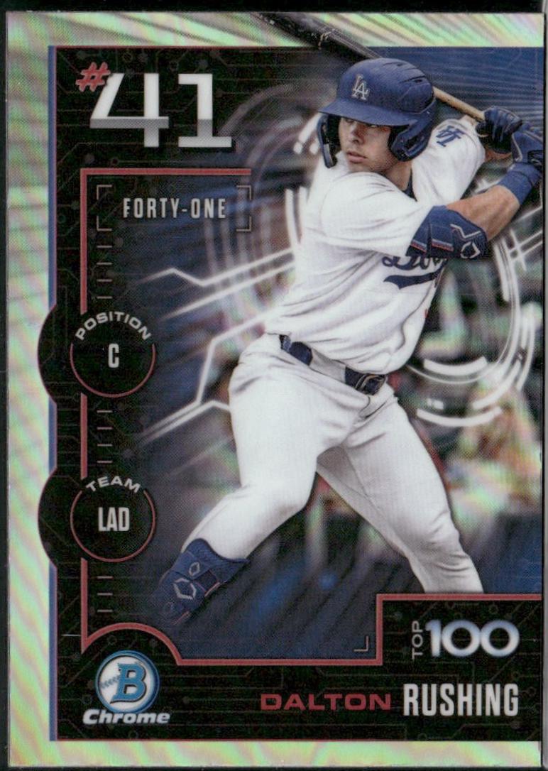 2025 Bowman Scouts Top 100 Dalton Rushing #BTP-41 card