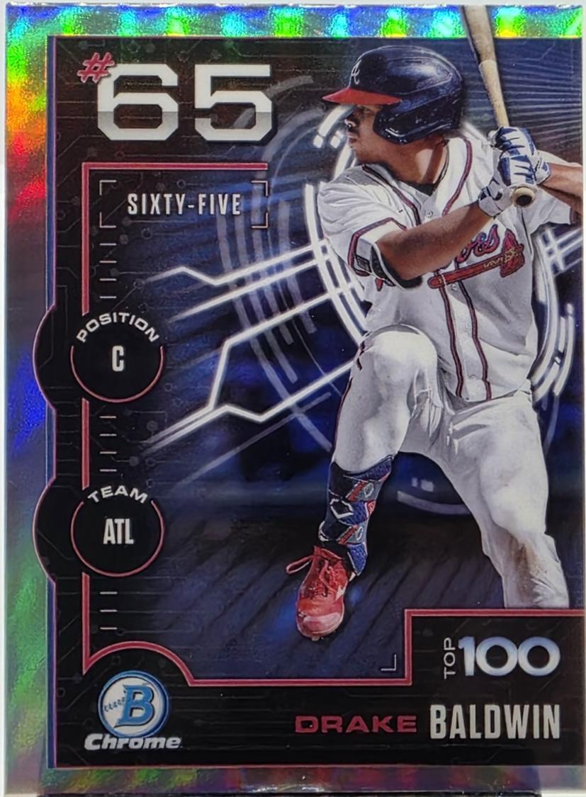 2025 Bowman Scouts Top 100 Drake Baldwin #BTP-65 card