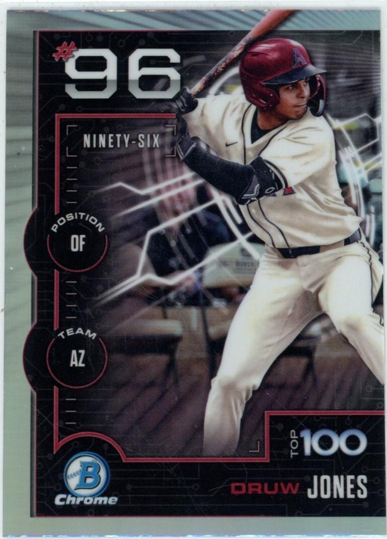 2025 Bowman Scouts Top 100 Druw Jones #BTP-96 card