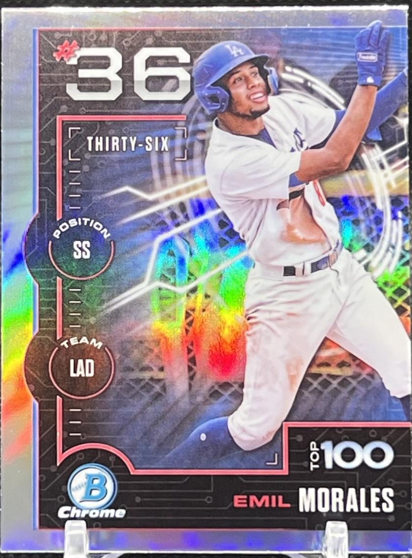 2025 Bowman Scouts Top 100 Emil Morales #BTP-36 card