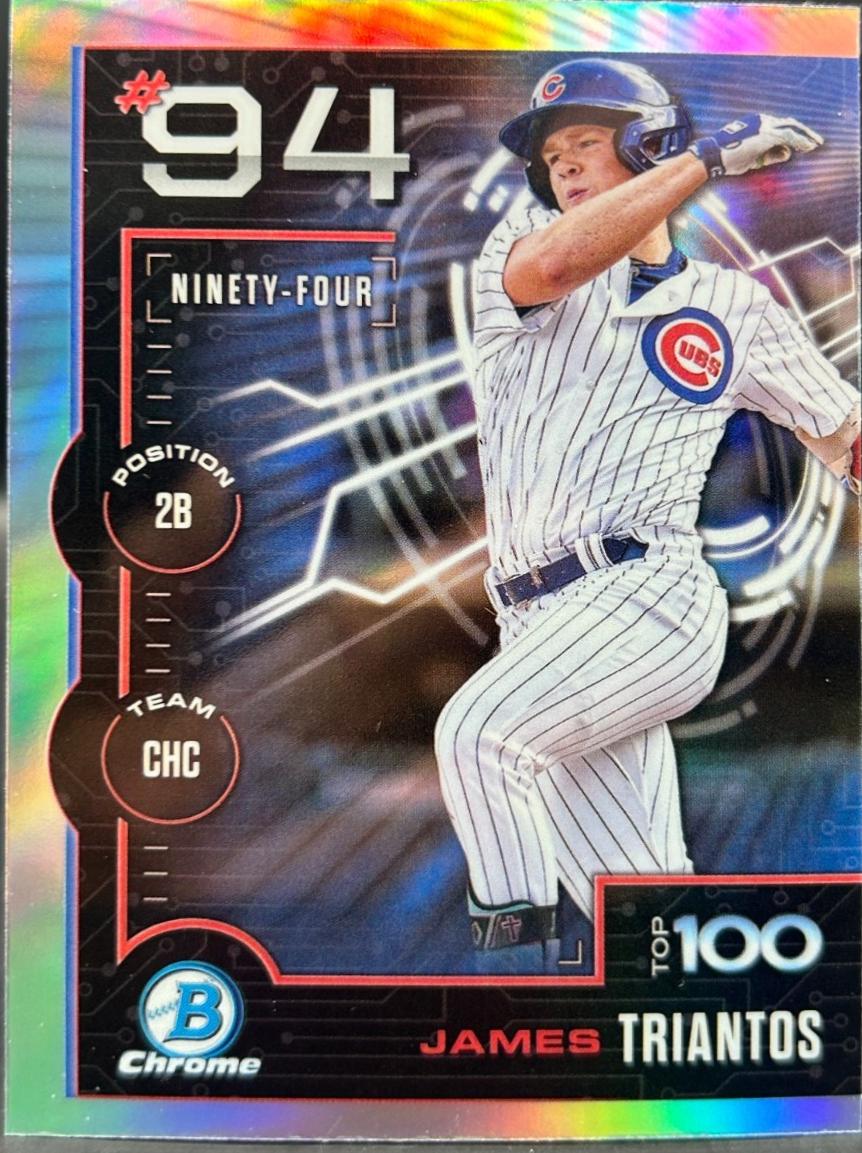 2025 Bowman Scouts Top 100 James Triantos #BTP-94 card