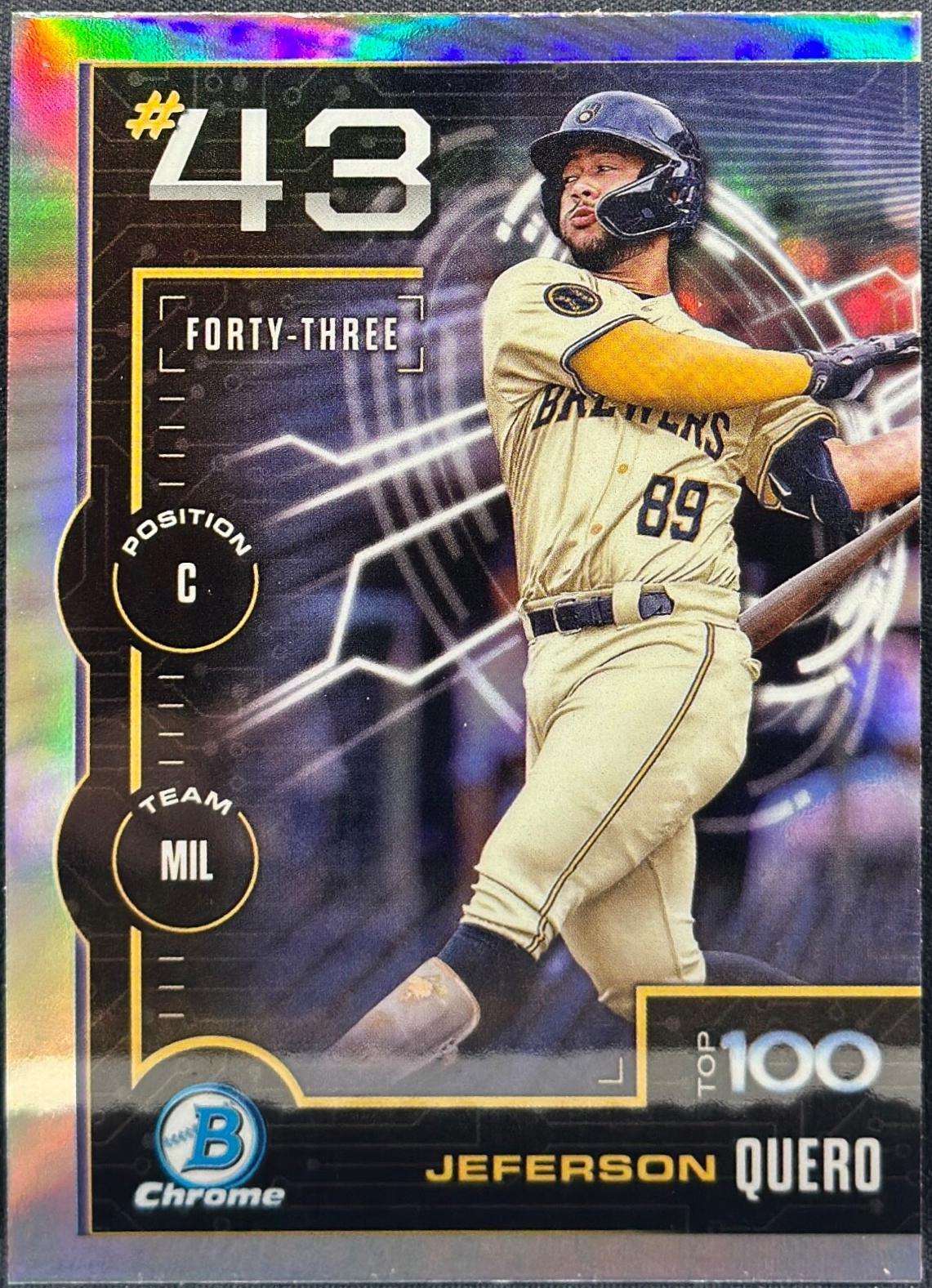 2025 Bowman Scouts Top 100 Jeferson Quero #BTP-43 card