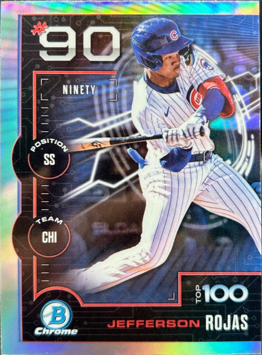 2025 Bowman Scouts Top 100 Jefferson Rojas #BTP-90 card