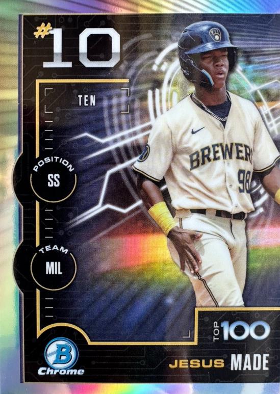 2025 Bowman Scouts Top 100 Jesus Made #BTP-10 card