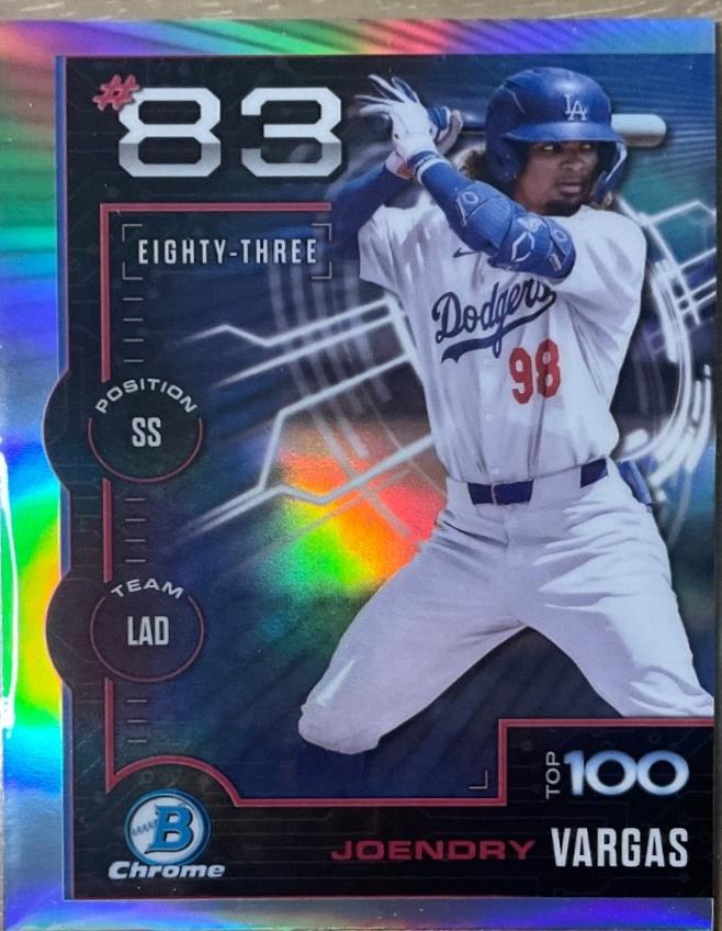 2025 Bowman Scouts Top 100 Joendry Vargas #BTP-83 card
