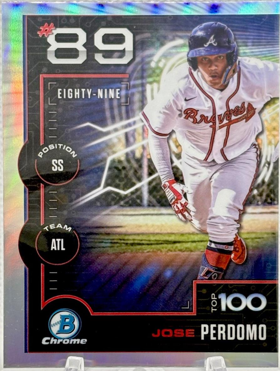 2025 Bowman Scouts Top 100 Jose Perdomo #BTP-89 card