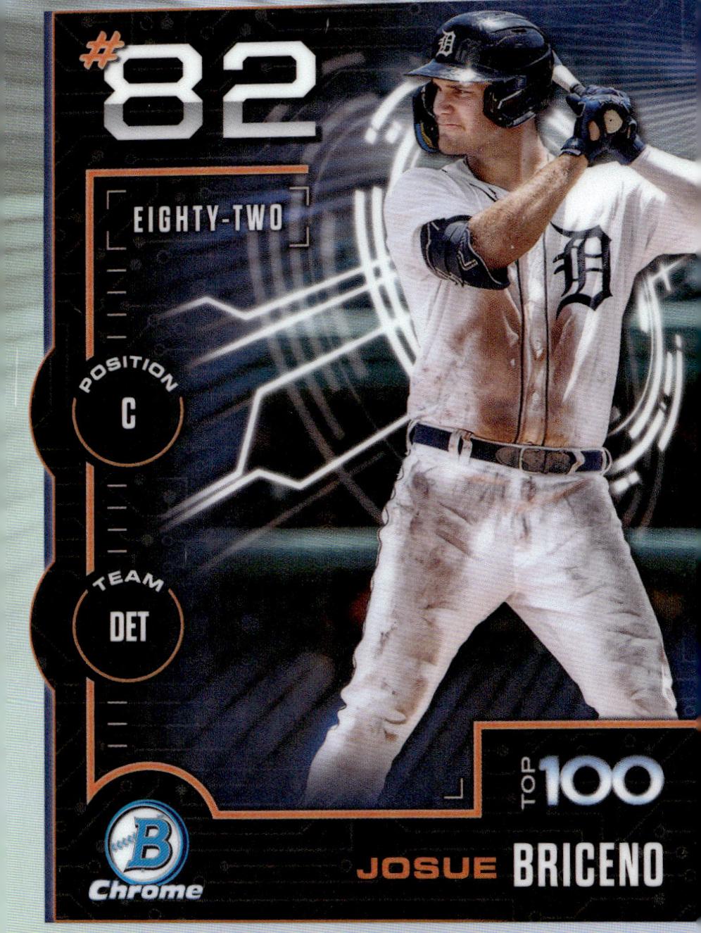 2025 Bowman Scouts Top 100 Josue Briceno #BTP-82 card