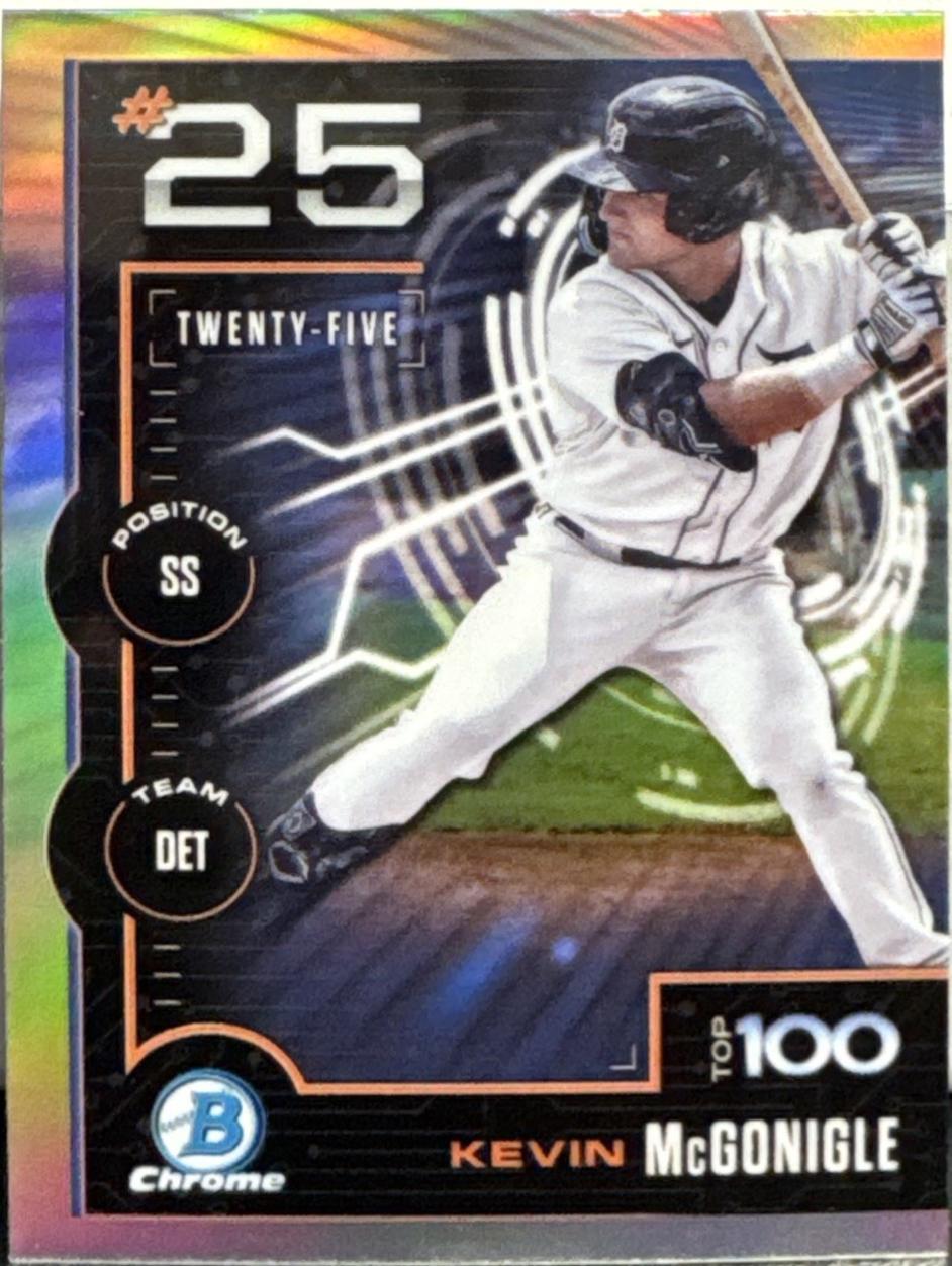 2025 Bowman Scouts Top 100 Kevin McGonigle #BTP-25 card