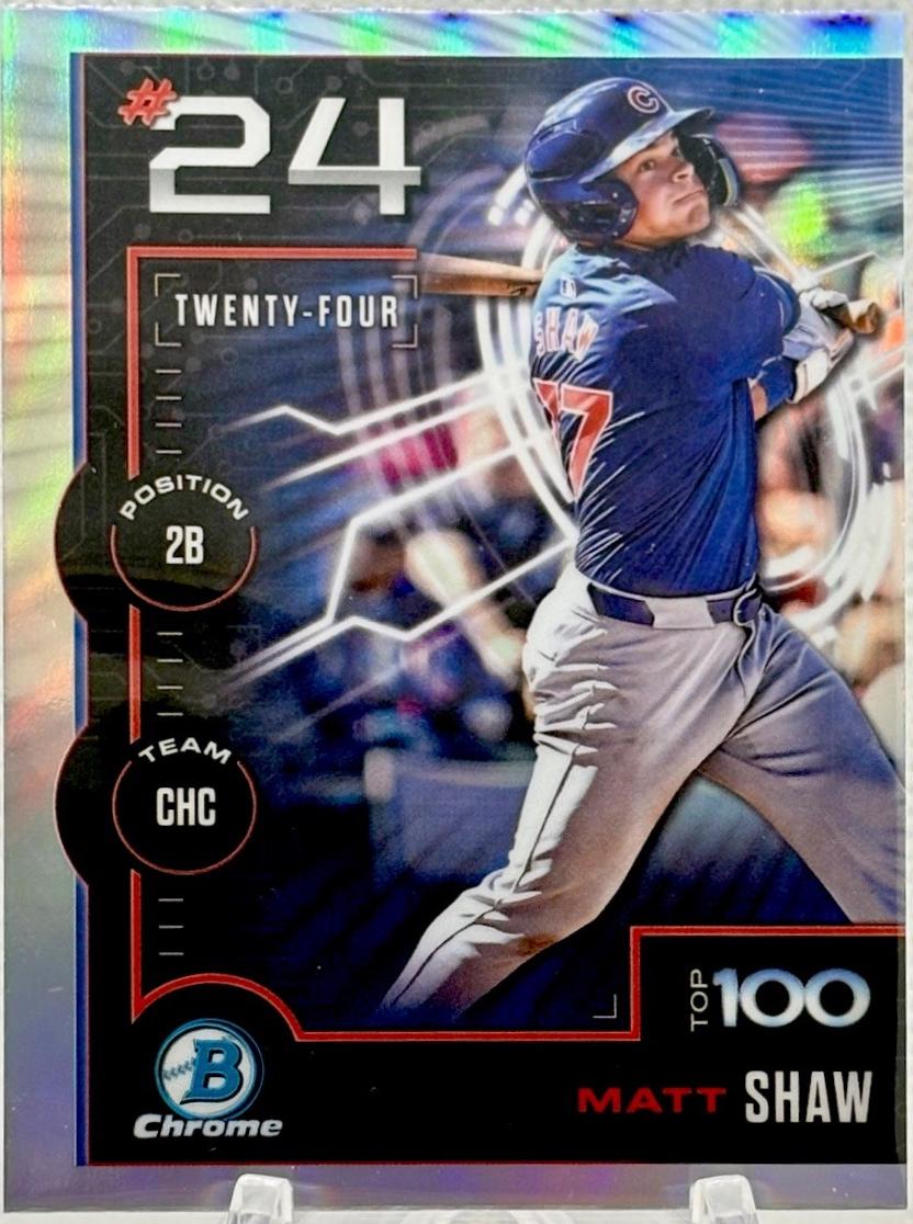 2025 Bowman Scouts Top 100 Matt Shaw #BTP-24 card