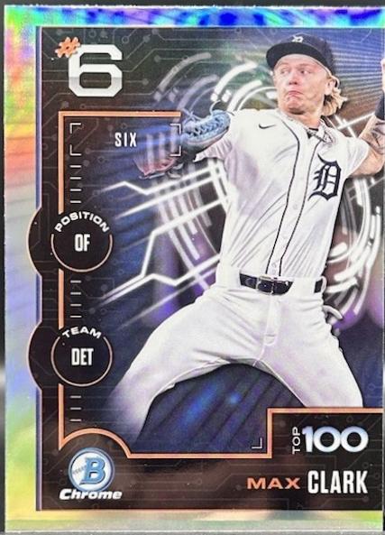 2025 Bowman Scouts Top 100 Max Clark #BTP-6 card