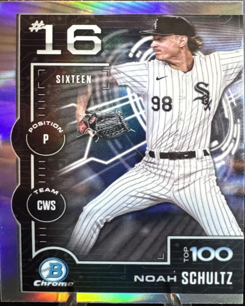 2025 Bowman Scouts Top 100 Noah Schultz #BTP-16 card