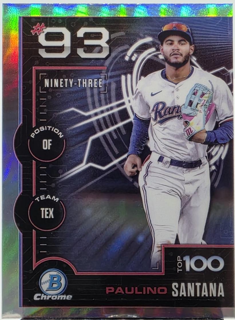 2025 Bowman Scouts Top 100 Paulino Santana #BTP-93 card