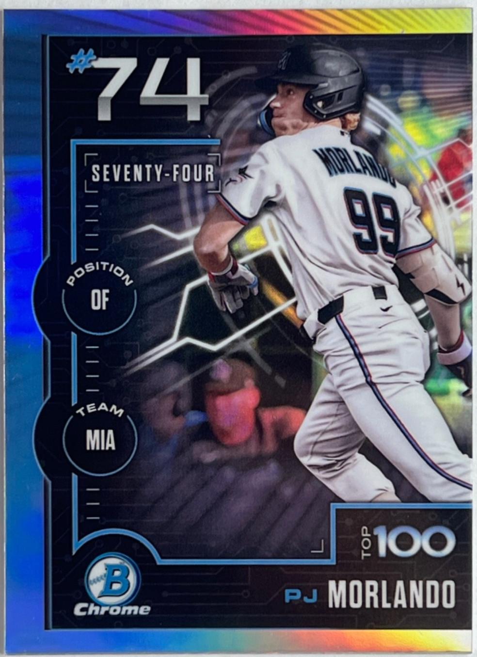 2025 Bowman Scouts Top 100 PJ Morlando #BTP-74 card