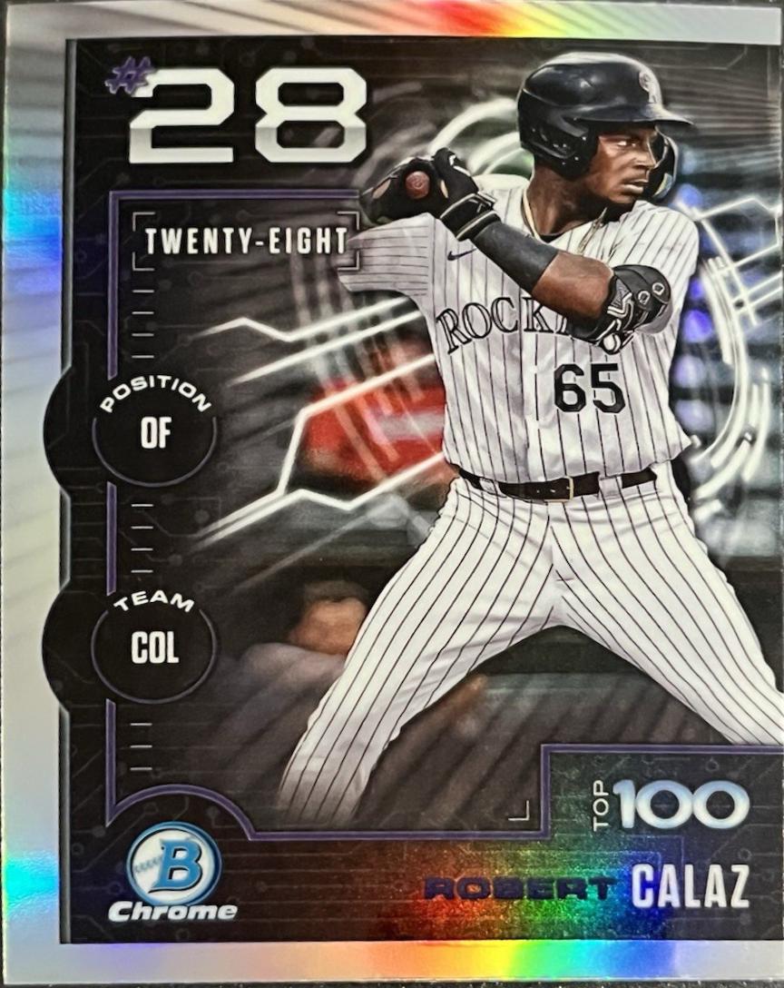 2025 Bowman Scouts Top 100 Robert Calaz #BTP-28 card