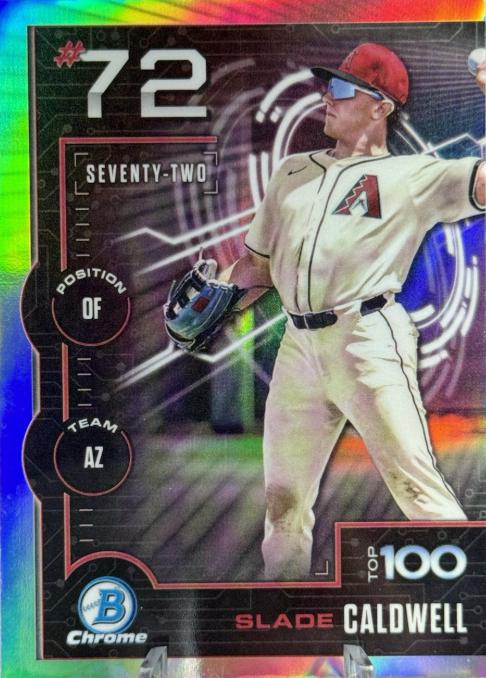 2025 Bowman Scouts Top 100 Slade Caldwell #BTP-72 card