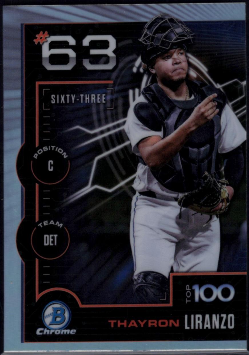 2025 Bowman Scouts Top 100 Thayron Liranzo #BTP-63 card
