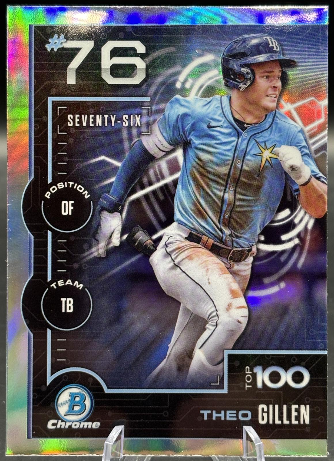 2025 Bowman Scouts Top 100 Theo Gillen #BTP-76 card