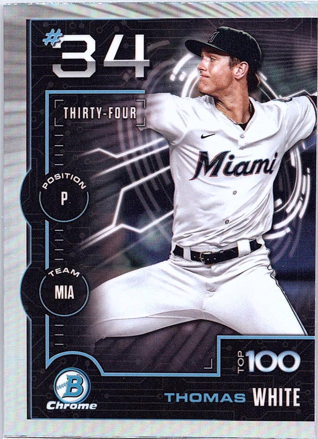 2025 Bowman Scouts Top 100 Thomas White #BTP-34 card